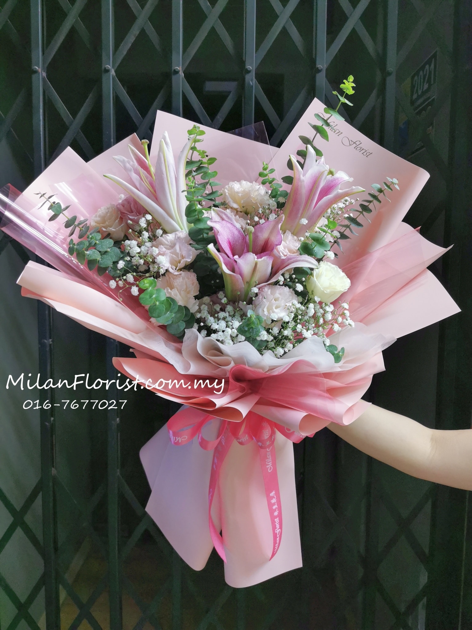 Milan Florist Roses Bouquet 米兰玫瑰花束 239 Milan Florist