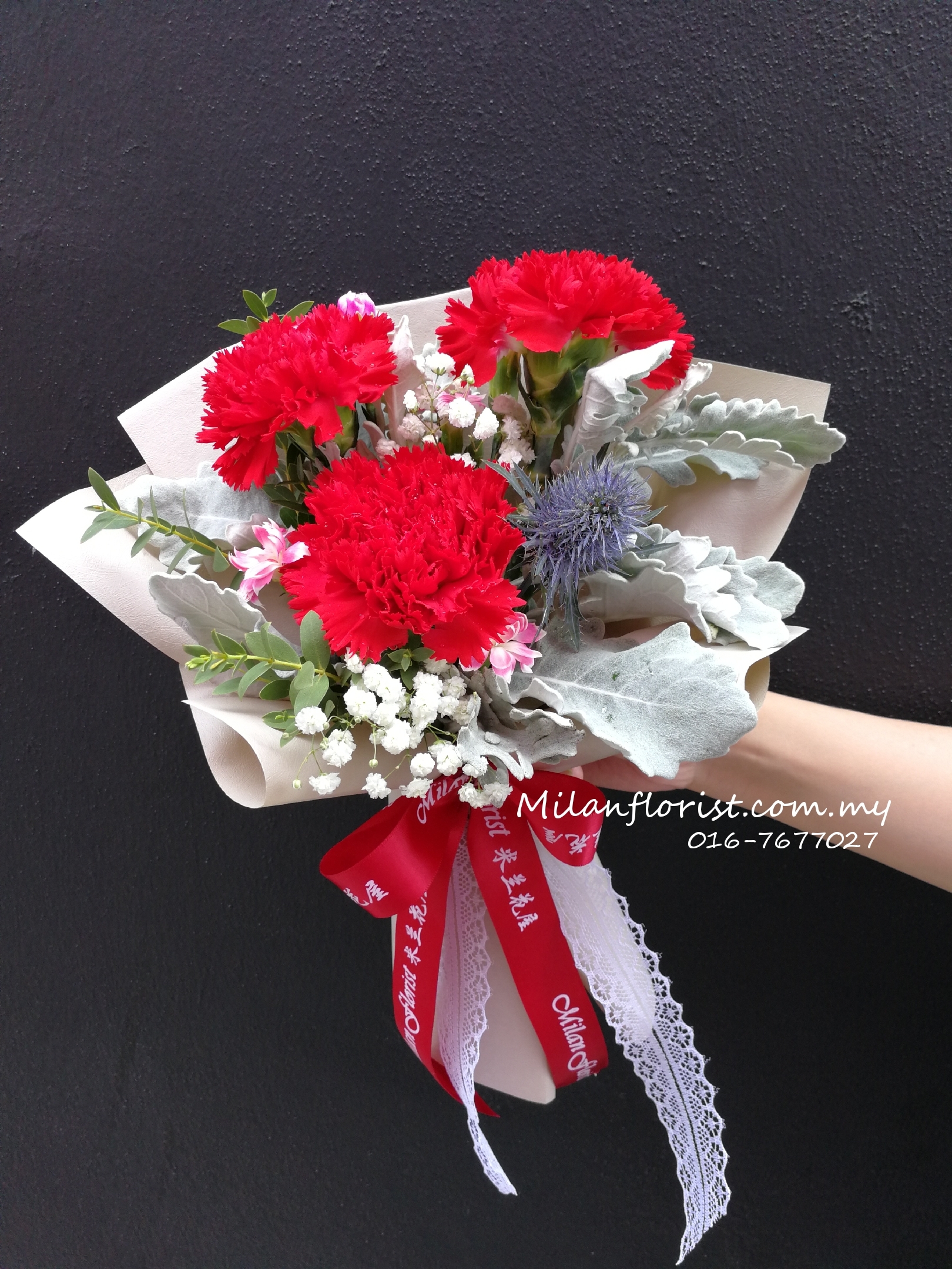 Milan Florist Carnation Bouquet 米兰康乃馨花束005 Milan Florist