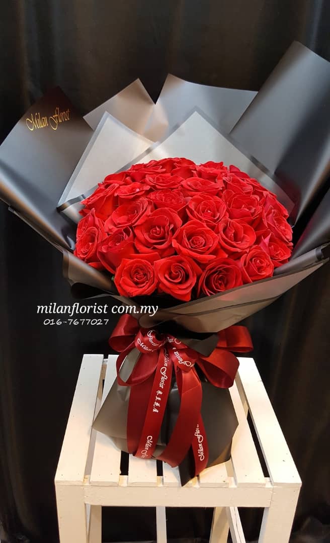 Milan Florist Roses Bouquet 米兰玫瑰花束 55 Milan Florist