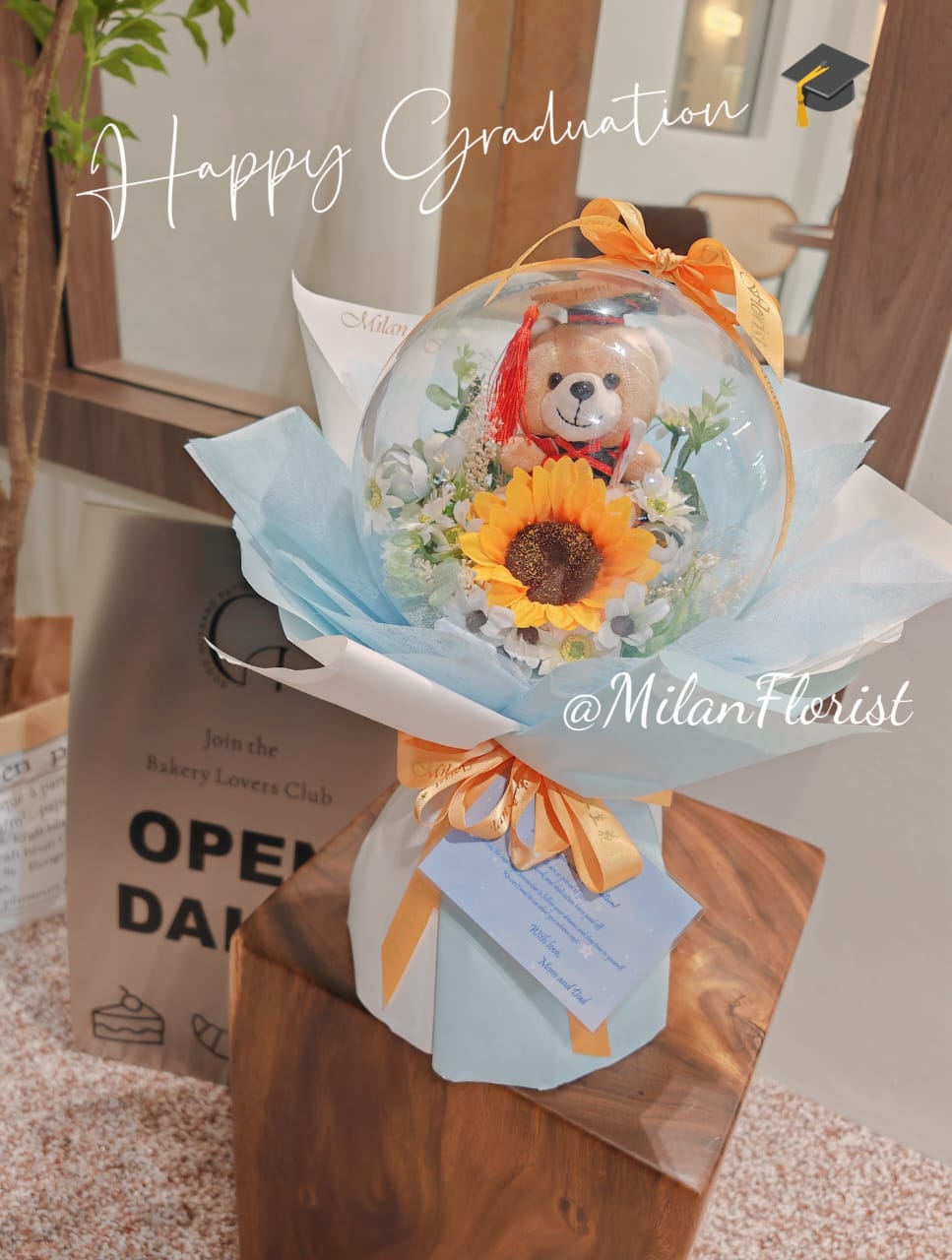 Milan Florist Graduation Bouquet Convocation Bouquet 米兰毕业花束 24 Milan Florist